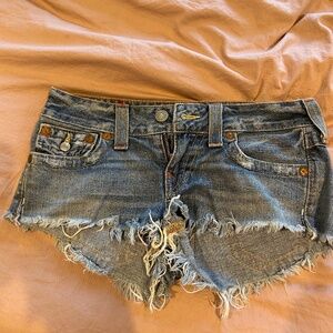 True Religion Denim Shorts Size 27